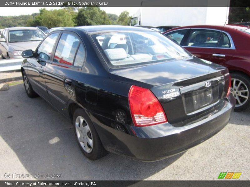 Black Obsidian / Gray 2004 Hyundai Elantra GLS Sedan