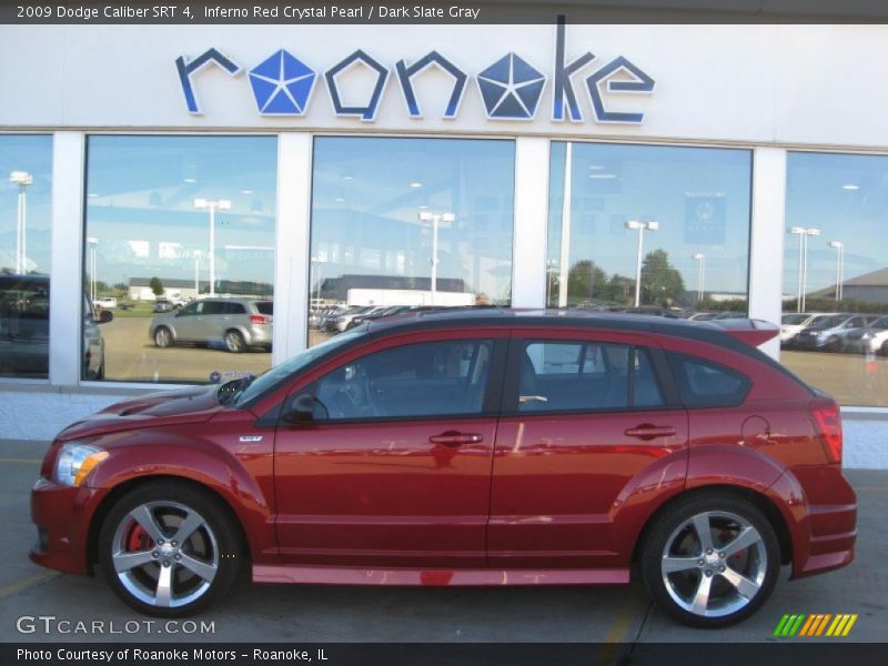 Inferno Red Crystal Pearl / Dark Slate Gray 2009 Dodge Caliber SRT 4