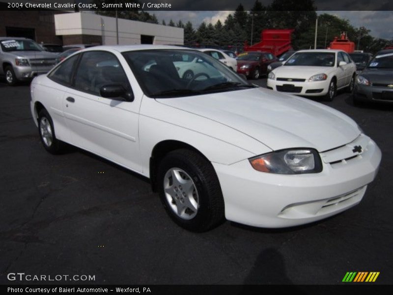 Summit White / Graphite 2004 Chevrolet Cavalier Coupe