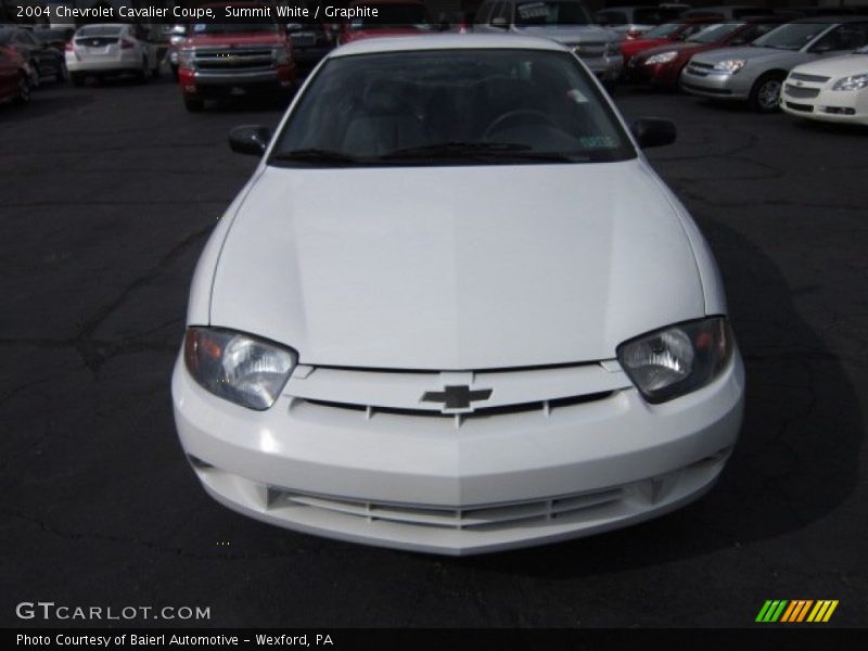 Summit White / Graphite 2004 Chevrolet Cavalier Coupe