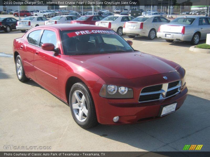 Inferno Red Crystal Pearl / Dark Slate Gray/Light Slate Gray 2010 Dodge Charger SXT