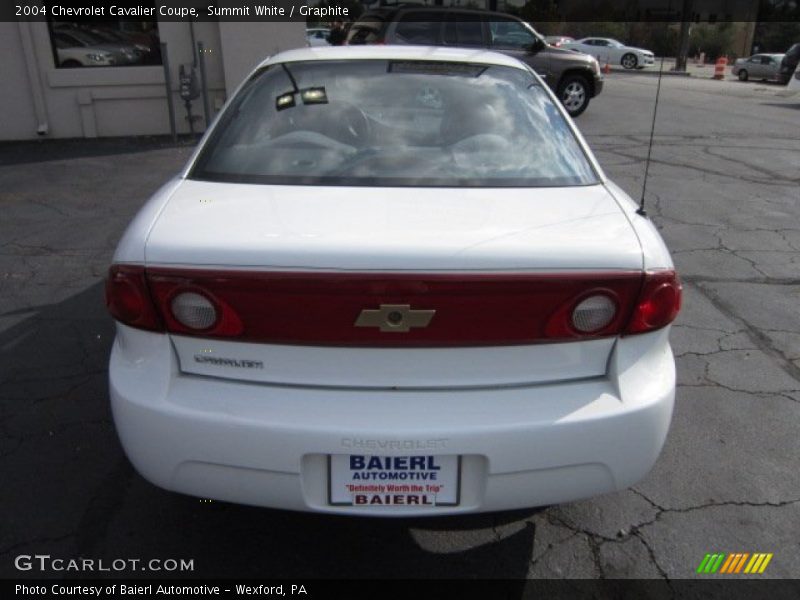 Summit White / Graphite 2004 Chevrolet Cavalier Coupe