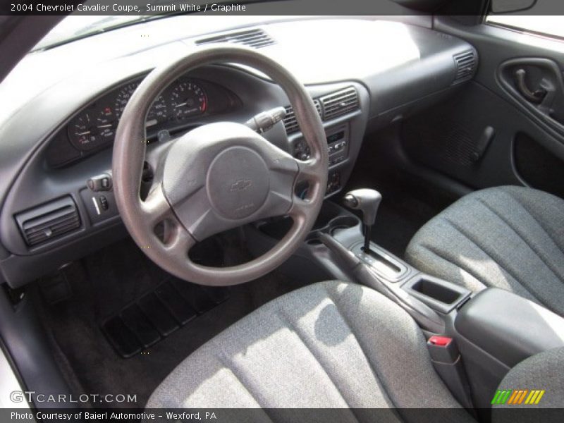 Summit White / Graphite 2004 Chevrolet Cavalier Coupe