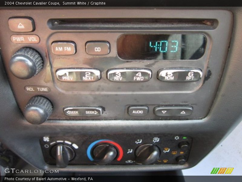 Summit White / Graphite 2004 Chevrolet Cavalier Coupe