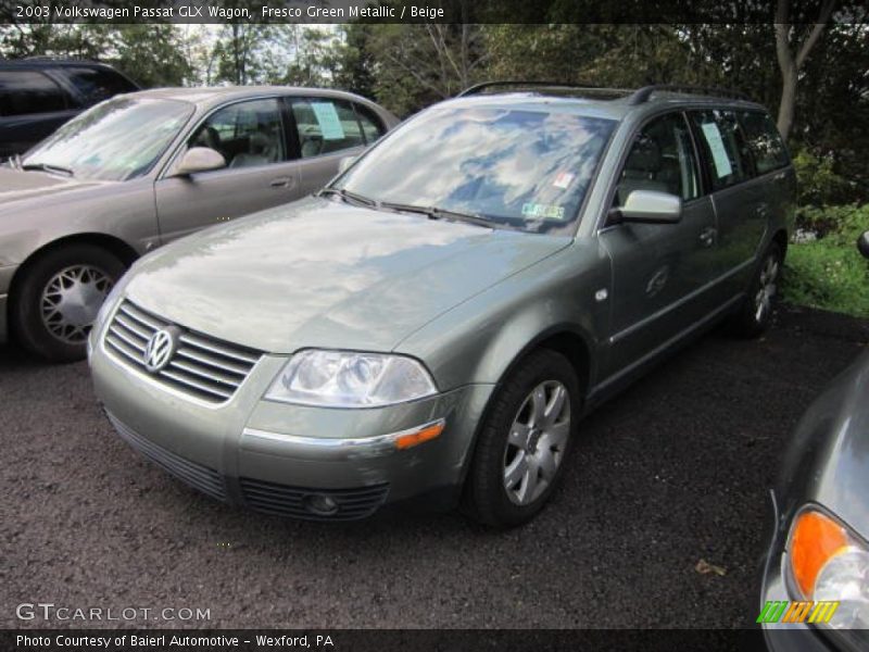 Fresco Green Metallic / Beige 2003 Volkswagen Passat GLX Wagon