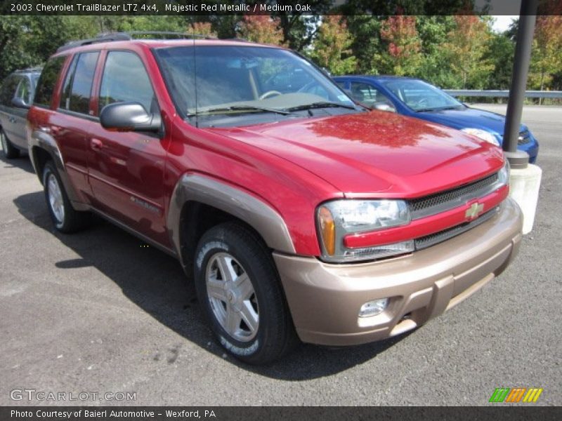 Majestic Red Metallic / Medium Oak 2003 Chevrolet TrailBlazer LTZ 4x4