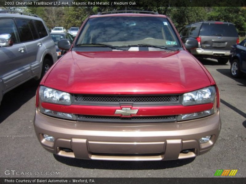 Majestic Red Metallic / Medium Oak 2003 Chevrolet TrailBlazer LTZ 4x4