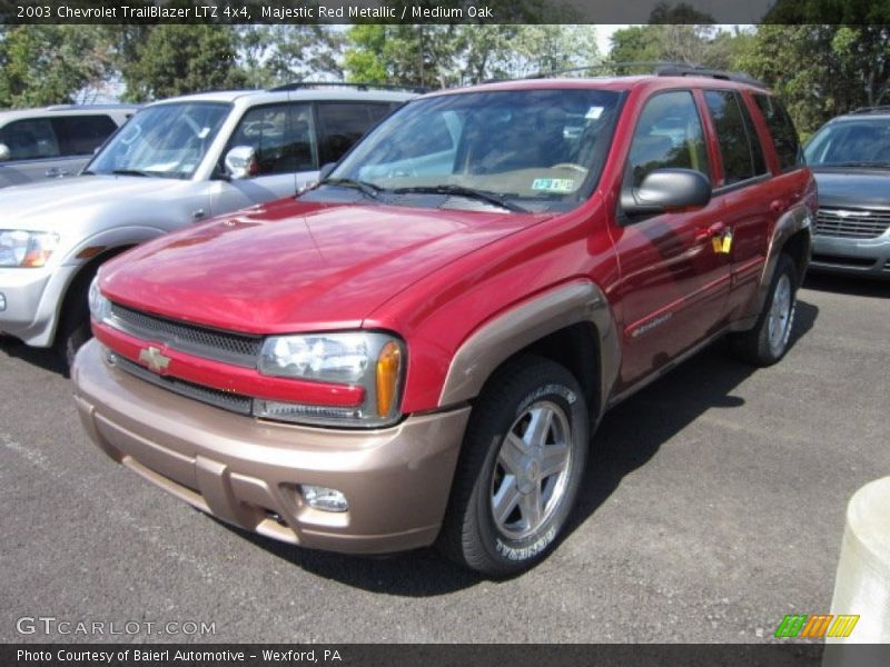 Majestic Red Metallic / Medium Oak 2003 Chevrolet TrailBlazer LTZ 4x4