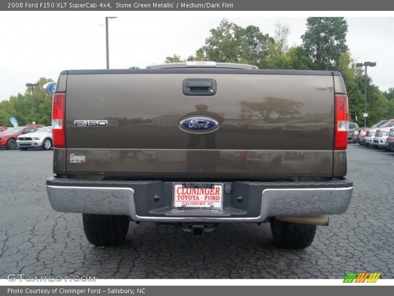 Stone Green Metallic / Medium/Dark Flint 2008 Ford F150 XLT SuperCab 4x4