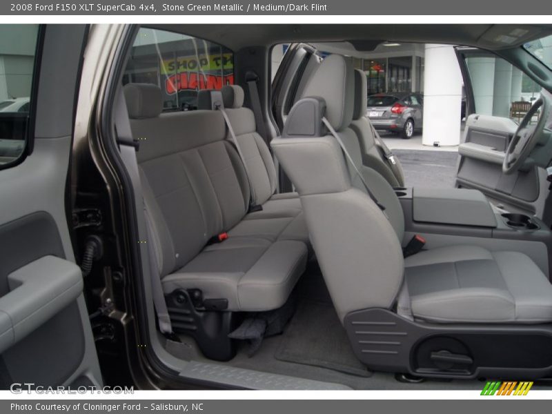 Stone Green Metallic / Medium/Dark Flint 2008 Ford F150 XLT SuperCab 4x4