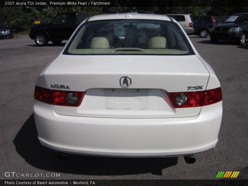 Premium White Pearl / Parchment 2007 Acura TSX Sedan