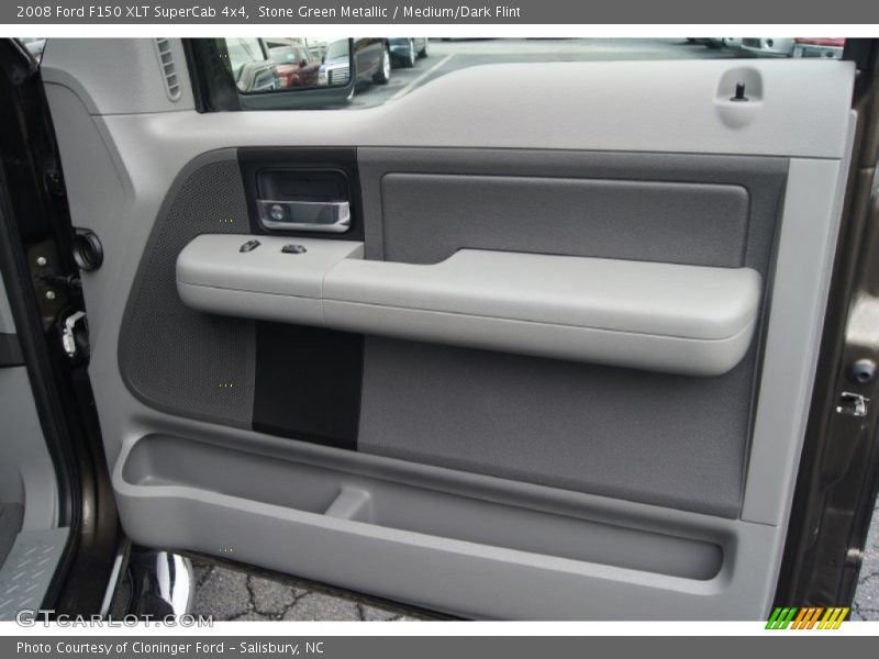 Stone Green Metallic / Medium/Dark Flint 2008 Ford F150 XLT SuperCab 4x4