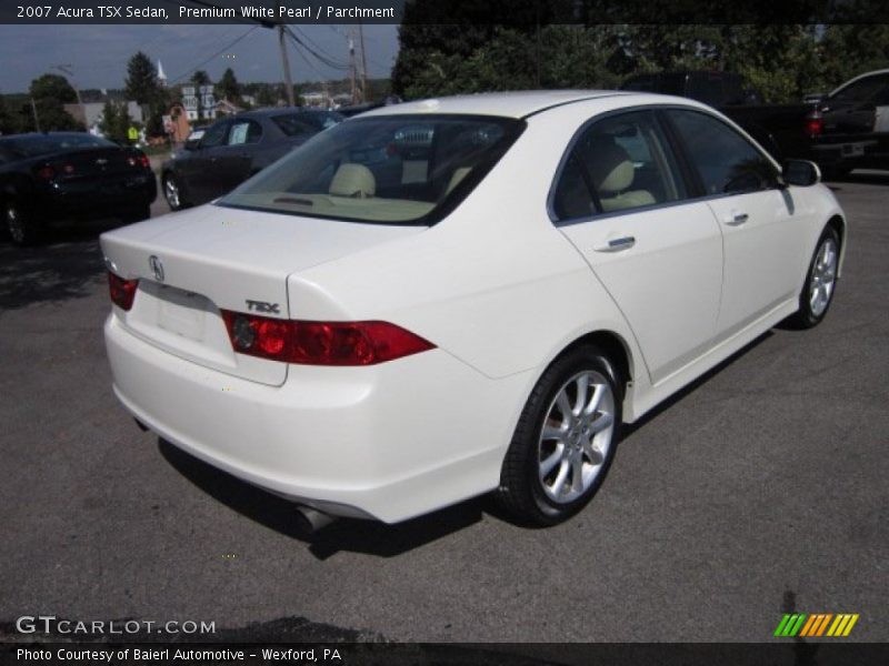 Premium White Pearl / Parchment 2007 Acura TSX Sedan