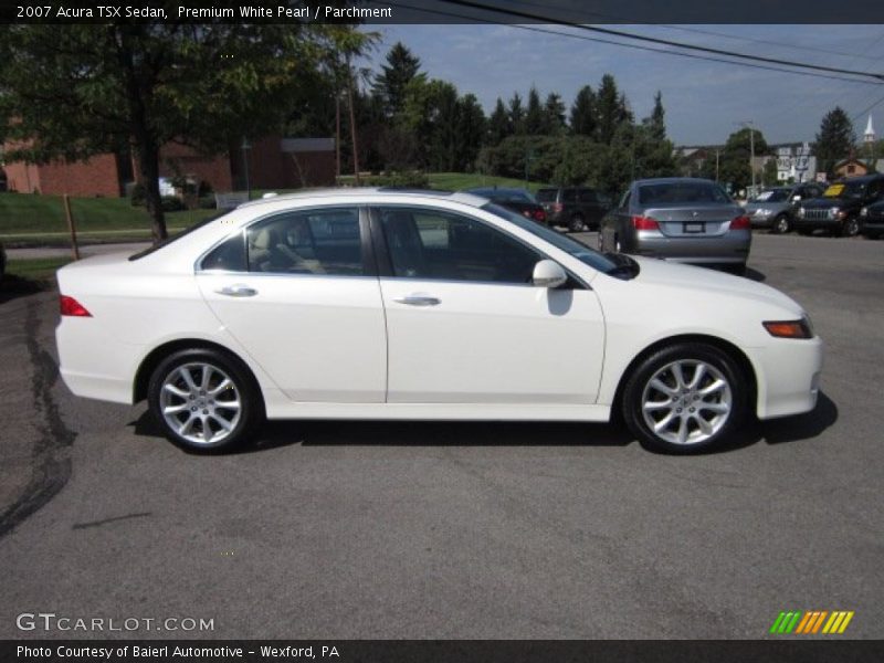 Premium White Pearl / Parchment 2007 Acura TSX Sedan