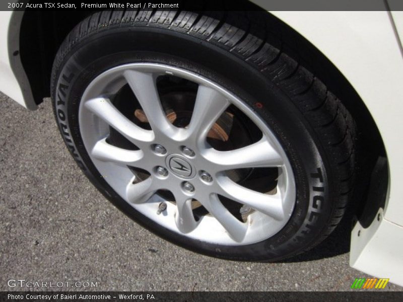 Premium White Pearl / Parchment 2007 Acura TSX Sedan