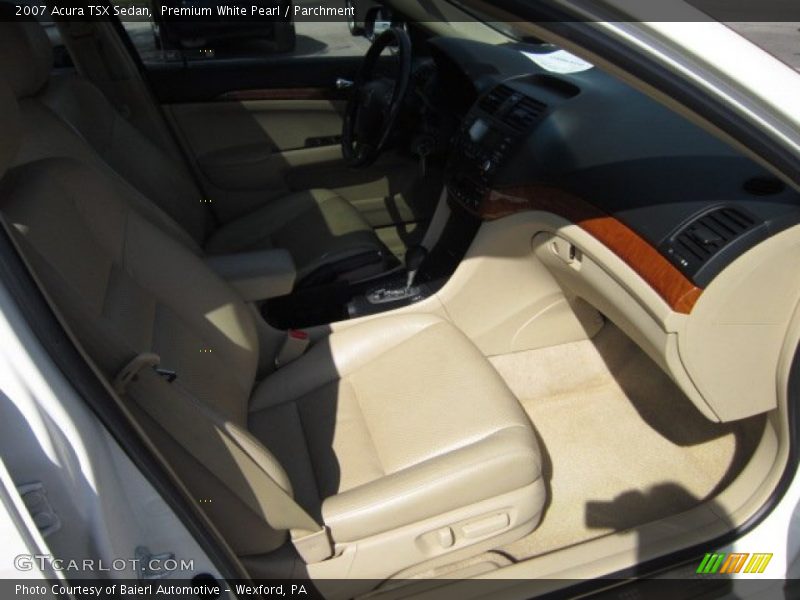 Premium White Pearl / Parchment 2007 Acura TSX Sedan