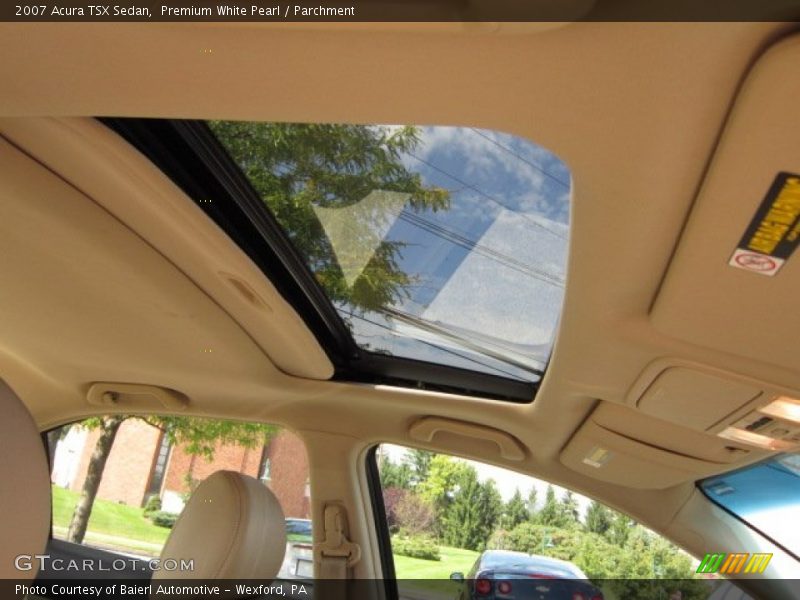 Premium White Pearl / Parchment 2007 Acura TSX Sedan