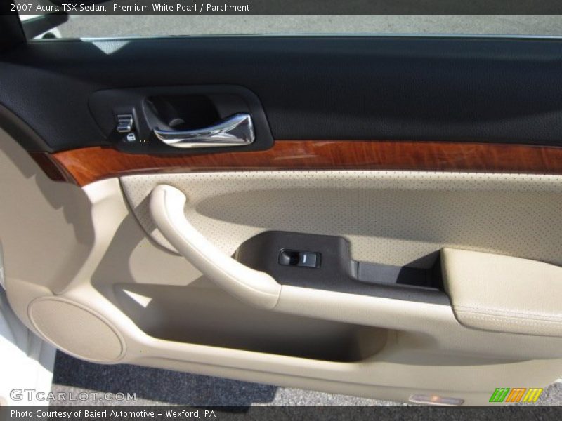 Premium White Pearl / Parchment 2007 Acura TSX Sedan