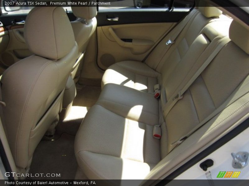 Premium White Pearl / Parchment 2007 Acura TSX Sedan