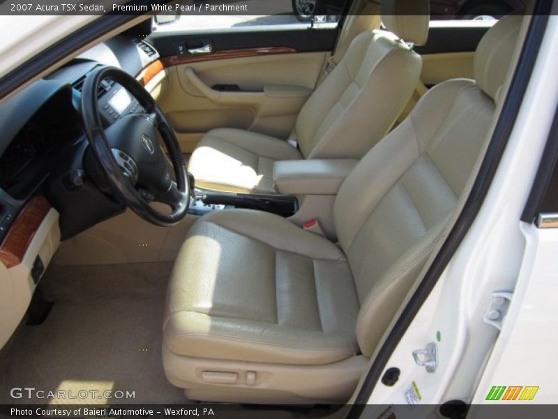 Premium White Pearl / Parchment 2007 Acura TSX Sedan