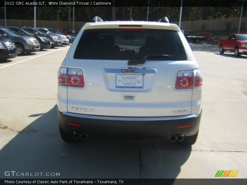 White Diamond Tricoat / Cashmere 2012 GMC Acadia SLT