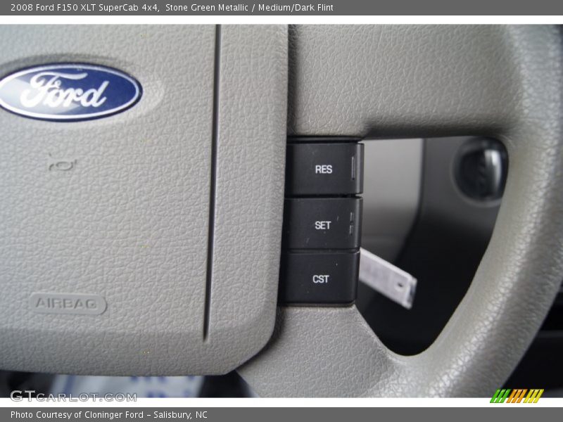 Stone Green Metallic / Medium/Dark Flint 2008 Ford F150 XLT SuperCab 4x4