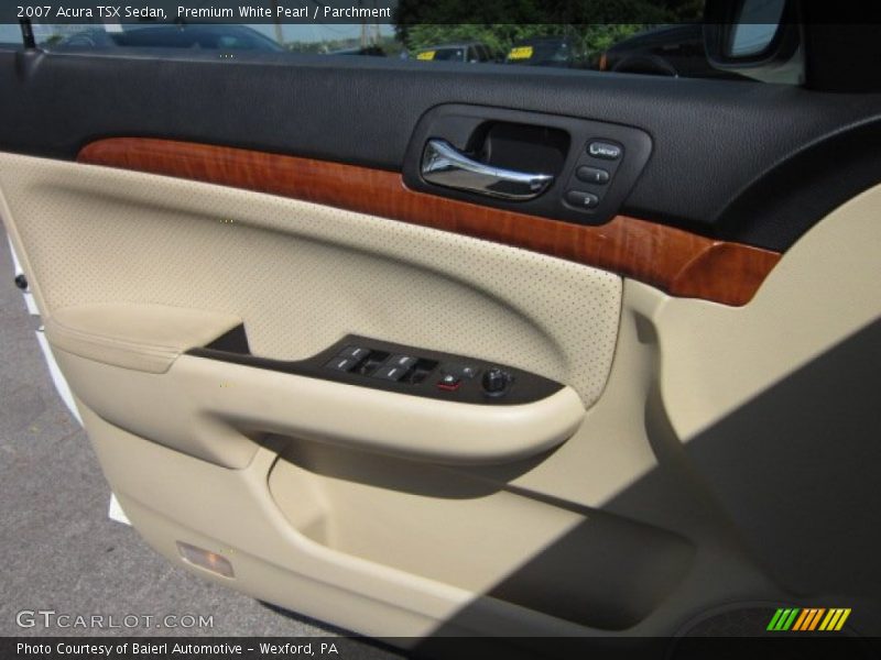 Premium White Pearl / Parchment 2007 Acura TSX Sedan