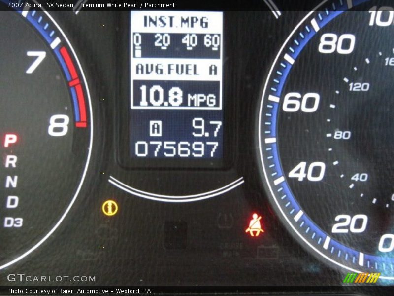 Premium White Pearl / Parchment 2007 Acura TSX Sedan