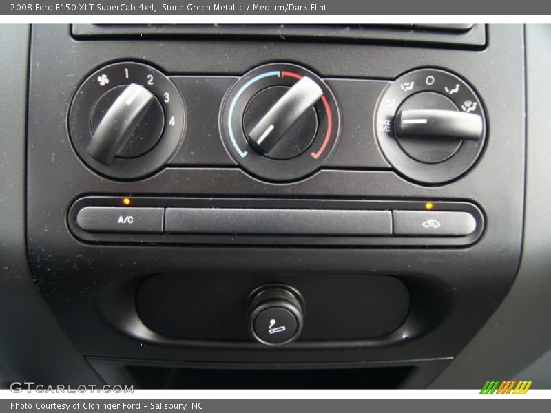 Stone Green Metallic / Medium/Dark Flint 2008 Ford F150 XLT SuperCab 4x4