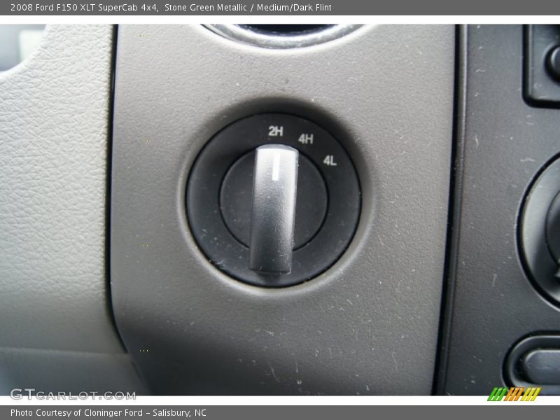 Stone Green Metallic / Medium/Dark Flint 2008 Ford F150 XLT SuperCab 4x4