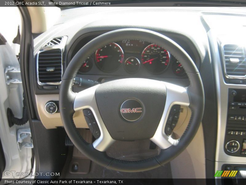 White Diamond Tricoat / Cashmere 2012 GMC Acadia SLT