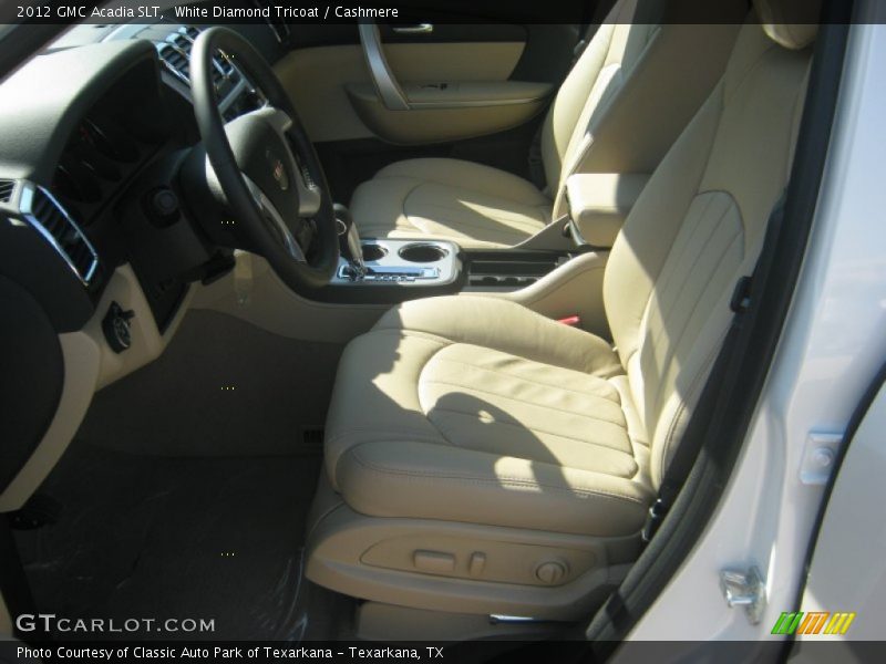 White Diamond Tricoat / Cashmere 2012 GMC Acadia SLT