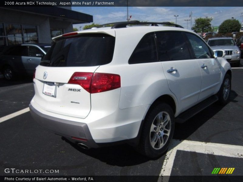 Aspen White Pearl / Parchment 2008 Acura MDX Technology