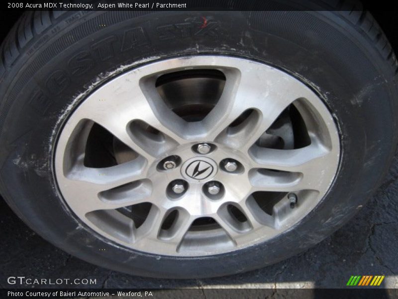 Aspen White Pearl / Parchment 2008 Acura MDX Technology