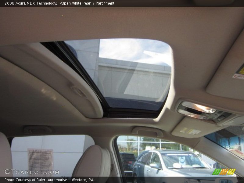 Aspen White Pearl / Parchment 2008 Acura MDX Technology