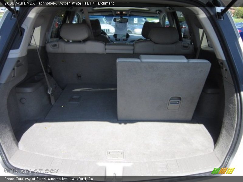 Aspen White Pearl / Parchment 2008 Acura MDX Technology