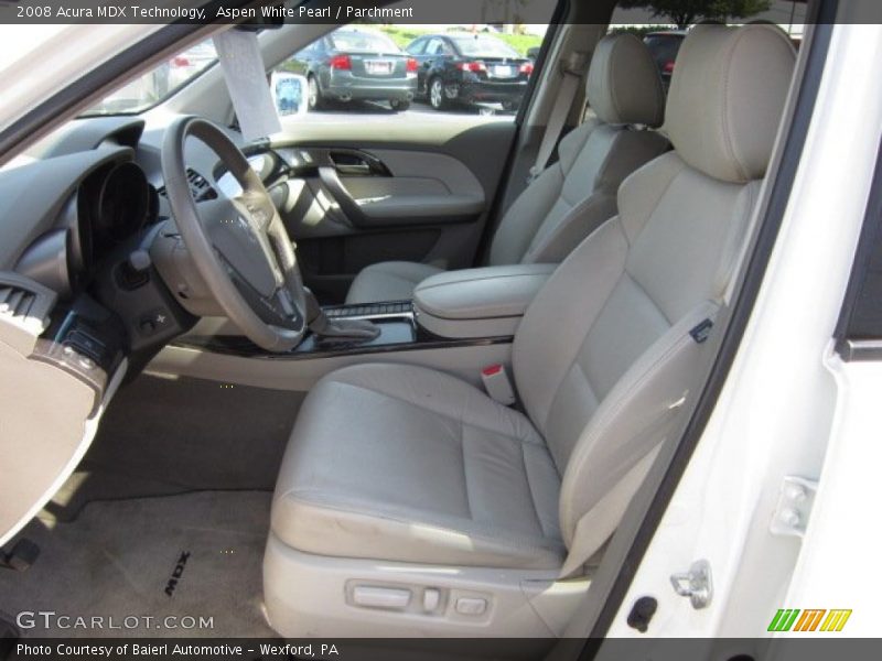 Aspen White Pearl / Parchment 2008 Acura MDX Technology