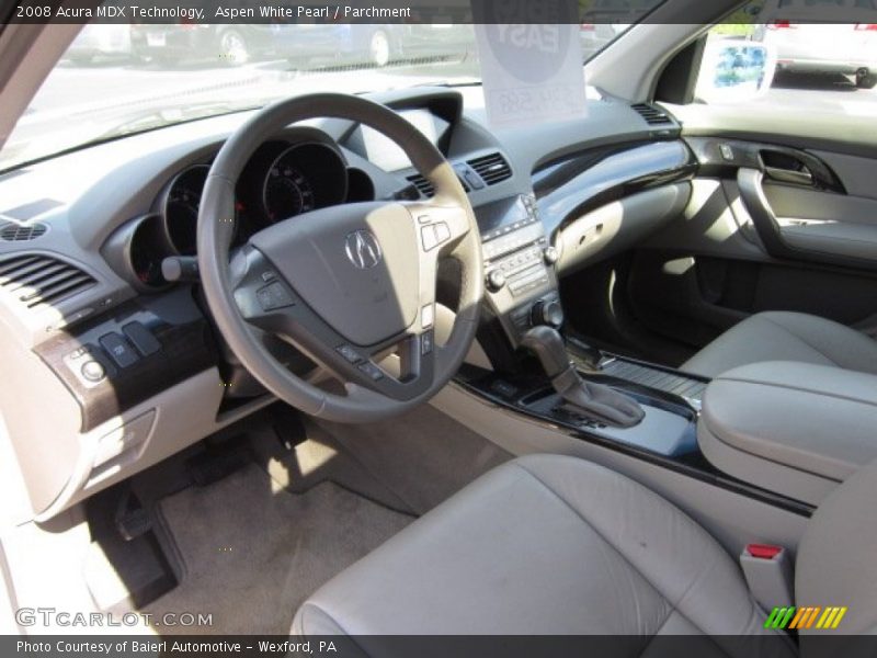 Aspen White Pearl / Parchment 2008 Acura MDX Technology