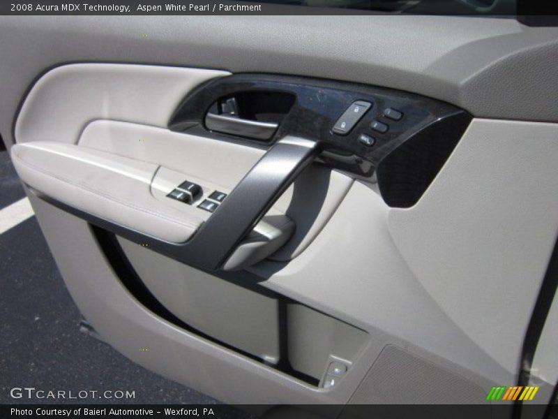 Aspen White Pearl / Parchment 2008 Acura MDX Technology