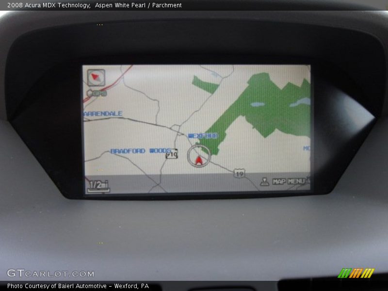 Aspen White Pearl / Parchment 2008 Acura MDX Technology