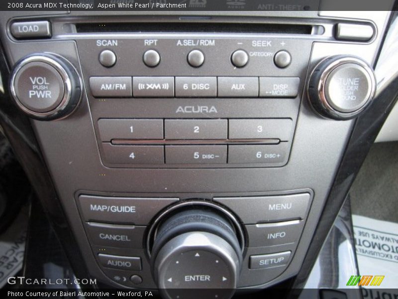 Aspen White Pearl / Parchment 2008 Acura MDX Technology