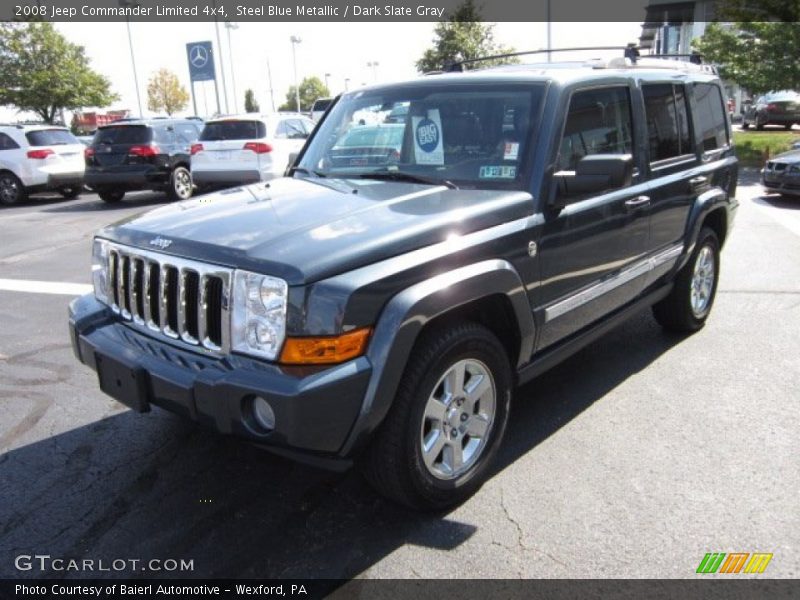 Steel Blue Metallic / Dark Slate Gray 2008 Jeep Commander Limited 4x4
