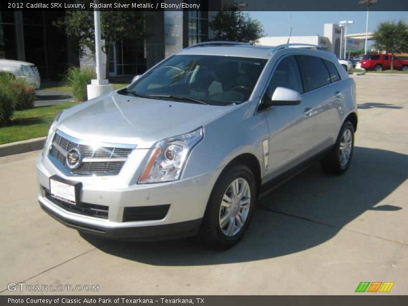 Radiant Silver Metallic / Ebony/Ebony 2012 Cadillac SRX Luxury