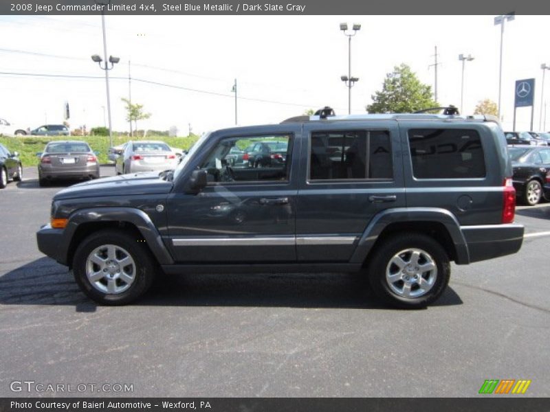 Steel Blue Metallic / Dark Slate Gray 2008 Jeep Commander Limited 4x4