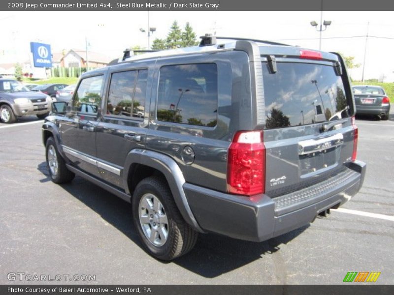Steel Blue Metallic / Dark Slate Gray 2008 Jeep Commander Limited 4x4