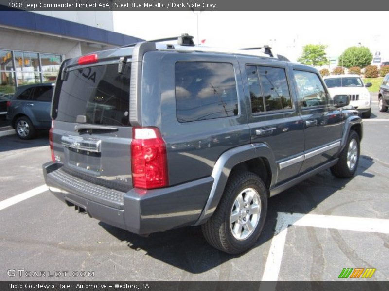 Steel Blue Metallic / Dark Slate Gray 2008 Jeep Commander Limited 4x4