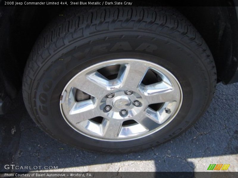 Steel Blue Metallic / Dark Slate Gray 2008 Jeep Commander Limited 4x4