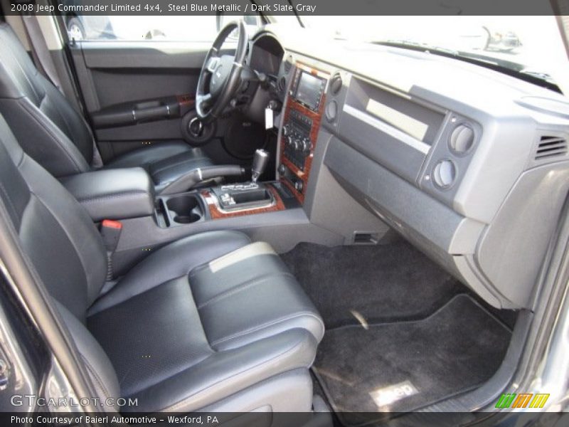 Steel Blue Metallic / Dark Slate Gray 2008 Jeep Commander Limited 4x4