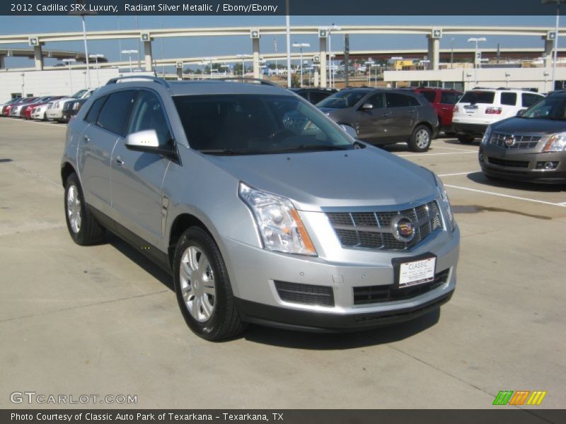 Radiant Silver Metallic / Ebony/Ebony 2012 Cadillac SRX Luxury