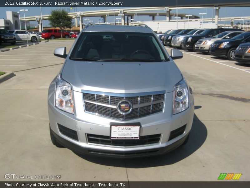 Radiant Silver Metallic / Ebony/Ebony 2012 Cadillac SRX Luxury